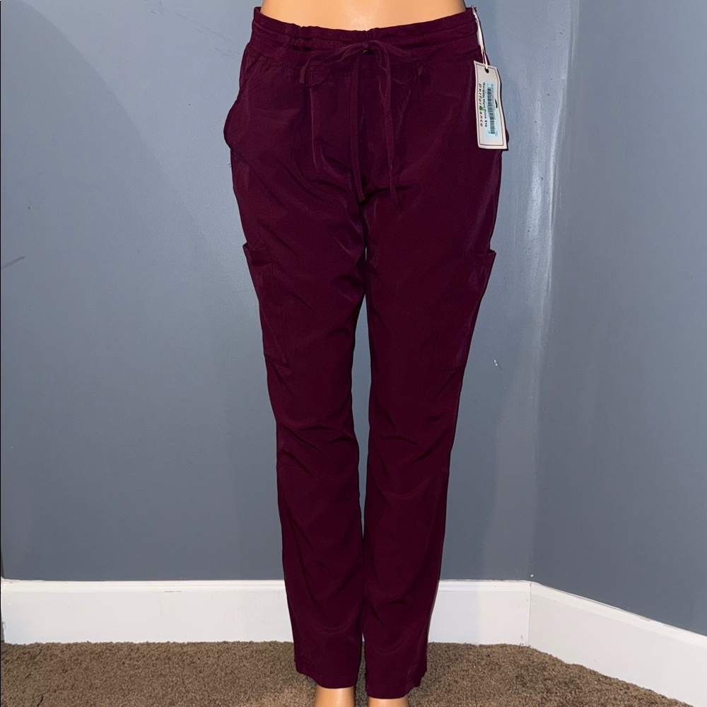 GT Performance Scrub Pants - Wine Colored, Size XL
